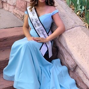 Off the shoulder Prom/pageant dress